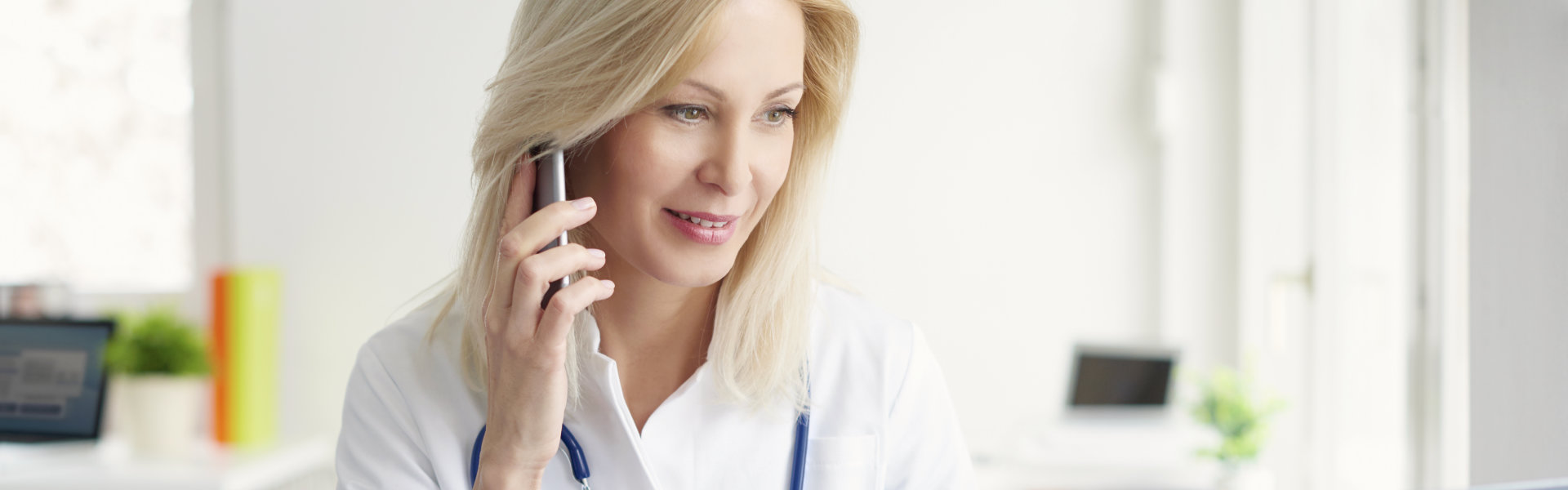 Woman using phone